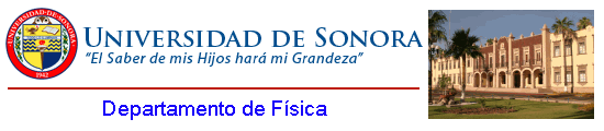 Departamento de F�sica - Universidad de Sonora